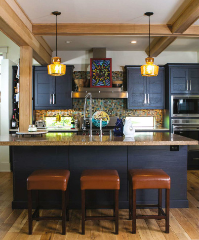 дизайн кухни дачного дома фото