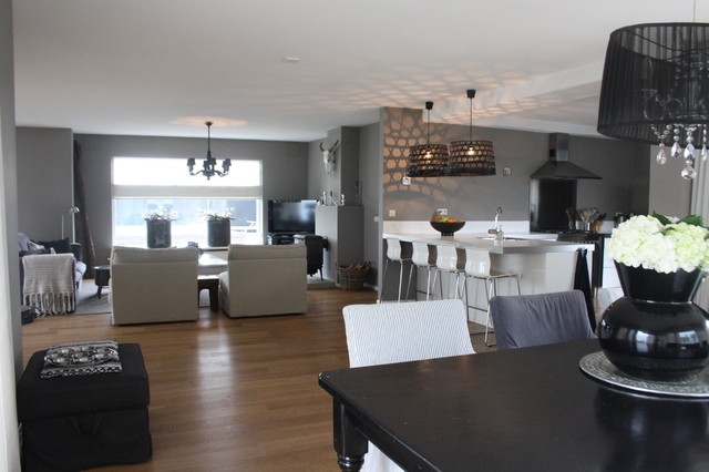 Серый интерьер