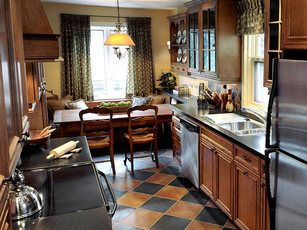 дизайн длинной кухни фото