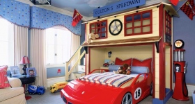 Детская кровать в виде машины фото Детская кровать в виде машины фото