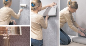 Клеим правильно обои в комнате Клеим правильно обои в комнате