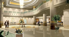 Современный гостиничный холл Современный гостиничный холл