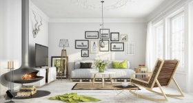 Скандинавский стиль в интерьере гостиной Скандинавский стиль в интерьере гостиной