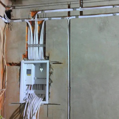 монтаж электропроводки фото