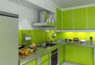 фото кухни цвет зеленый