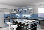 фото большой кухни