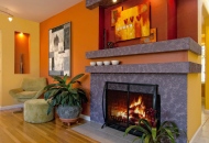 оформление каминов декоративным камнем фото