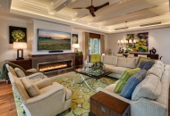 оформление гостиной с камином фото