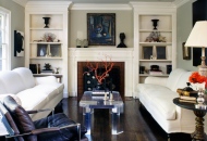 облицовка топки камина фото