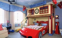Детская кровать в виде машины фото