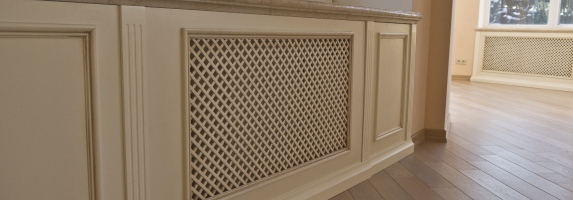 Декоративный экран для радиатора фото